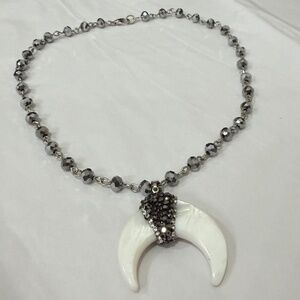 Fun, Bohemian, Crescent Necklace